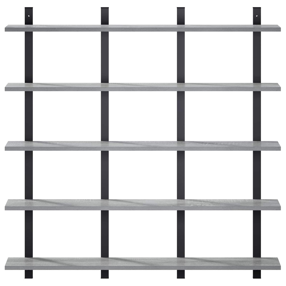 vidaXL Wall Shelf Grey Sonoma 102 x 13.5 x 102 cm Engineered Wood 3