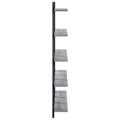 vidaXL Wall Shelf Grey Sonoma 102 x 13.5 x 102 cm Engineered Wood 4