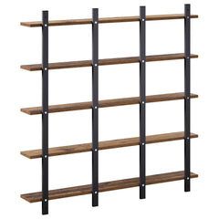 vidaXL Wall Shelf Old Wood 102 x 13.5 x 102 cm Engineered Wood 5