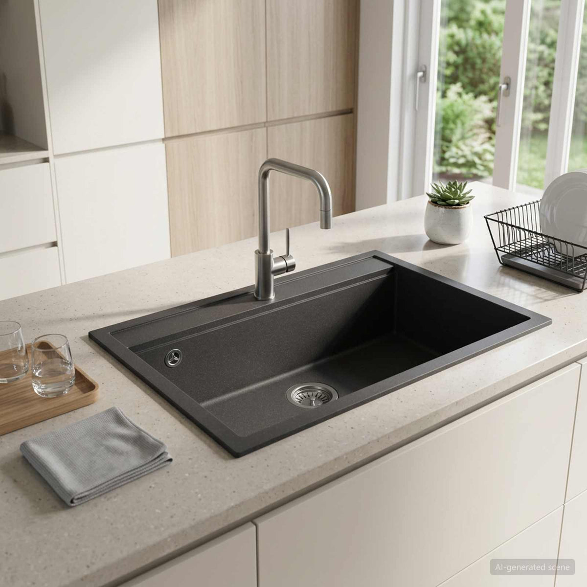 Sink Granite Graphite 795 mm 505 mm