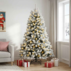 Artificial Christmas Tree Bauble LEDs Green White