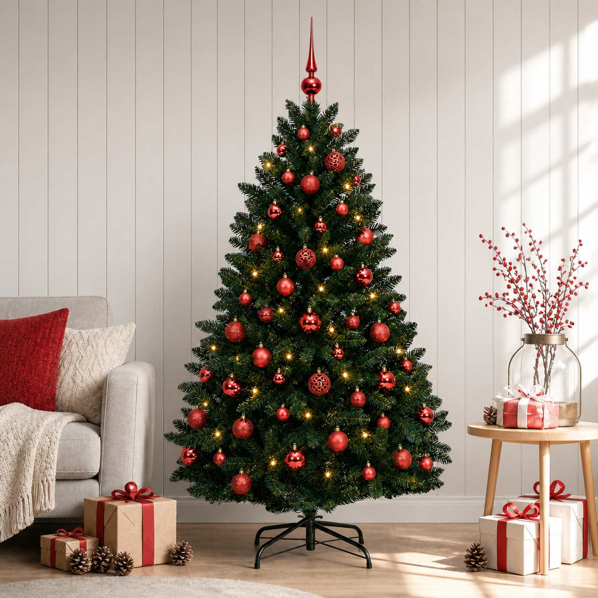 Artificial Christmas Tree Bauble Dark Green
