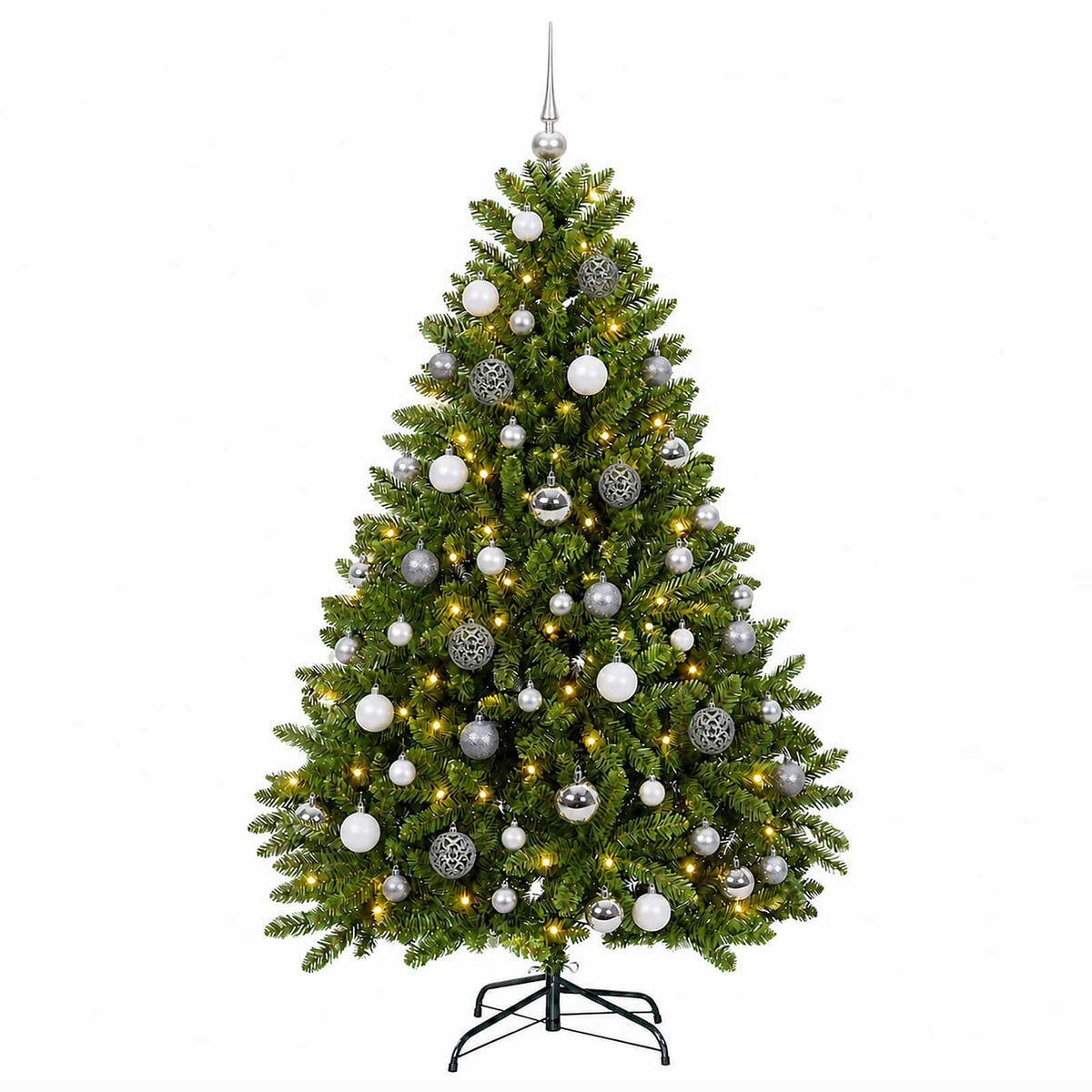 Artificial Christmas Tree Light Green Bauble