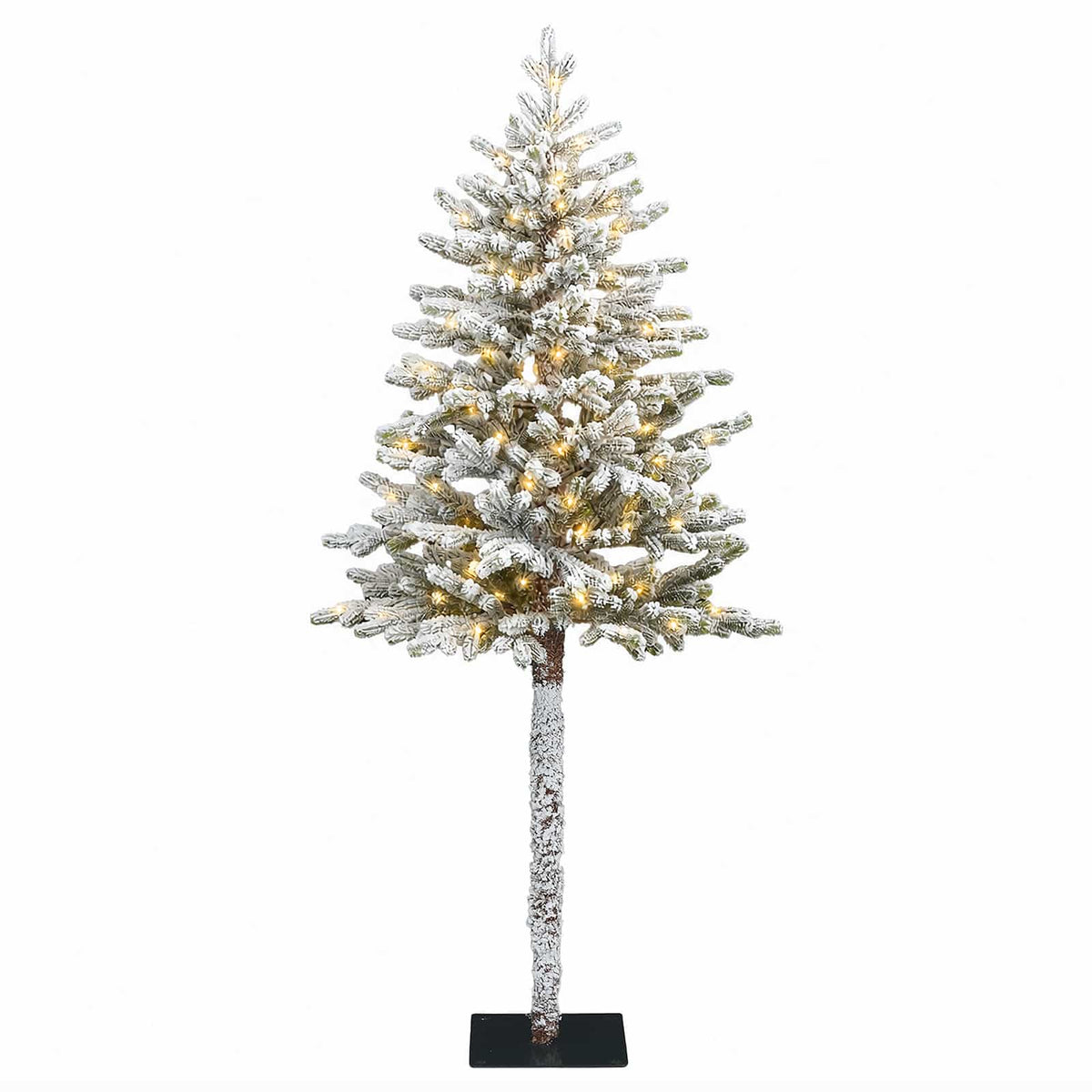 Artificial Christmas Tree with Bauble 300 LEDs Green and White 180 cm with LEDs
