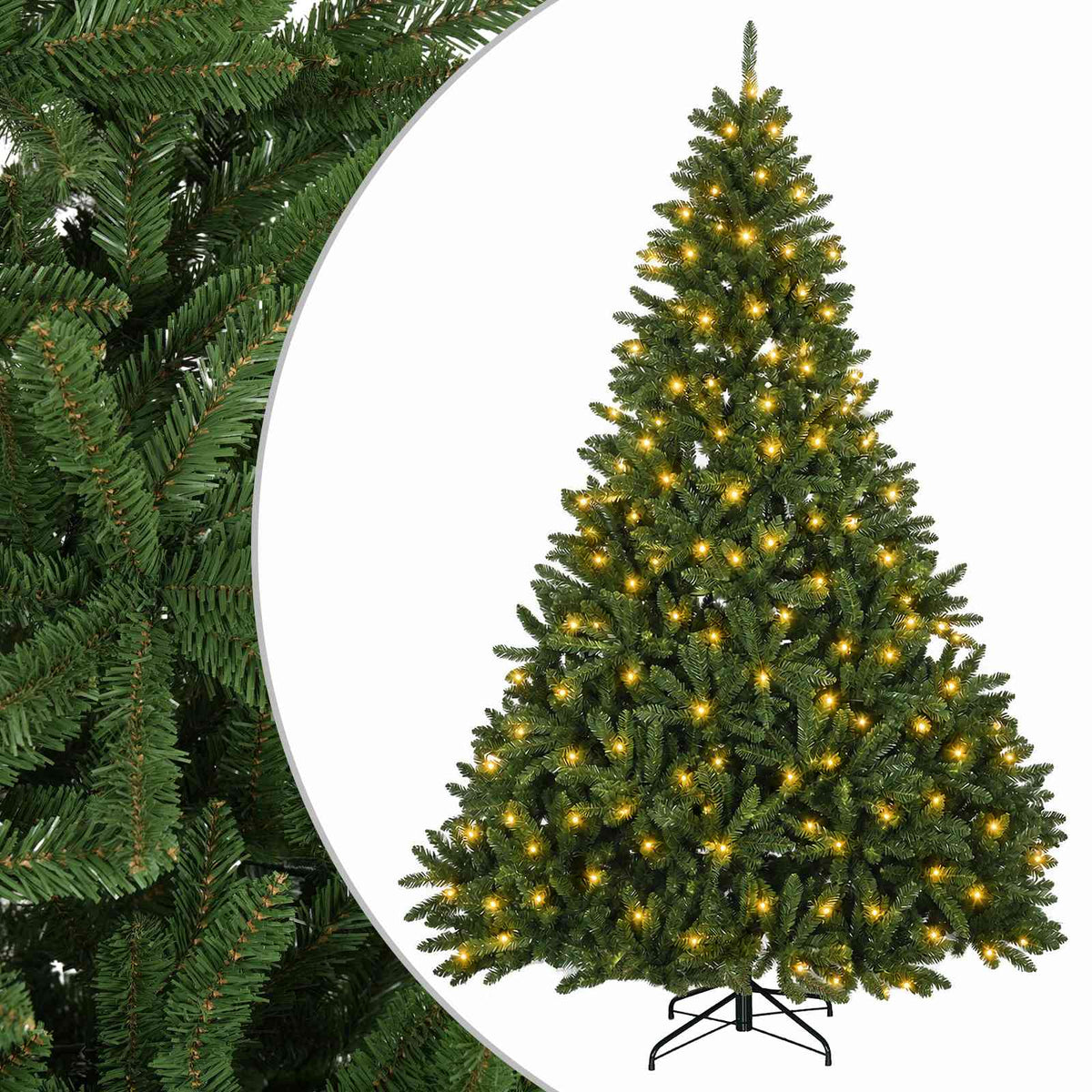 Artificial Christmas Tree Light Green LEDs