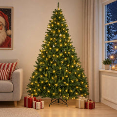 Artificial Christmas Tree Light Green LEDs