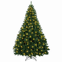 Artificial Christmas Tree Mid-green with Bauble 180 cm 300 LEDs Medium Green Ø 117 x 180 cm with 300 LEDs