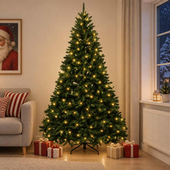 Artificial Christmas Tree Bauble Dark Green LEDs