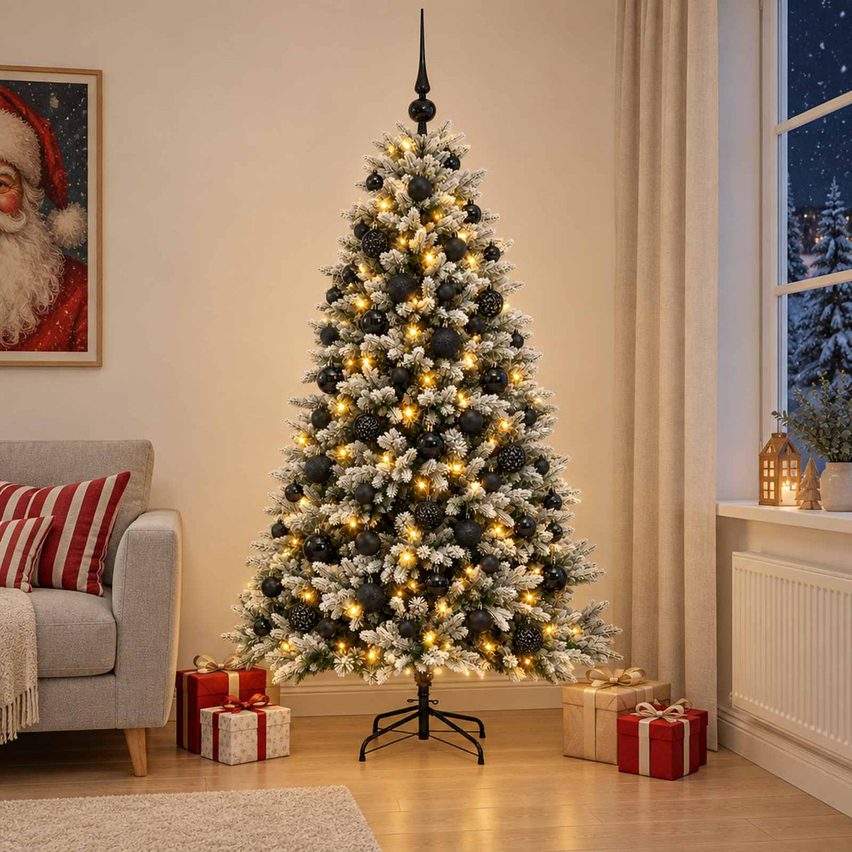 Artificial Christmas Tree Bauble LEDs