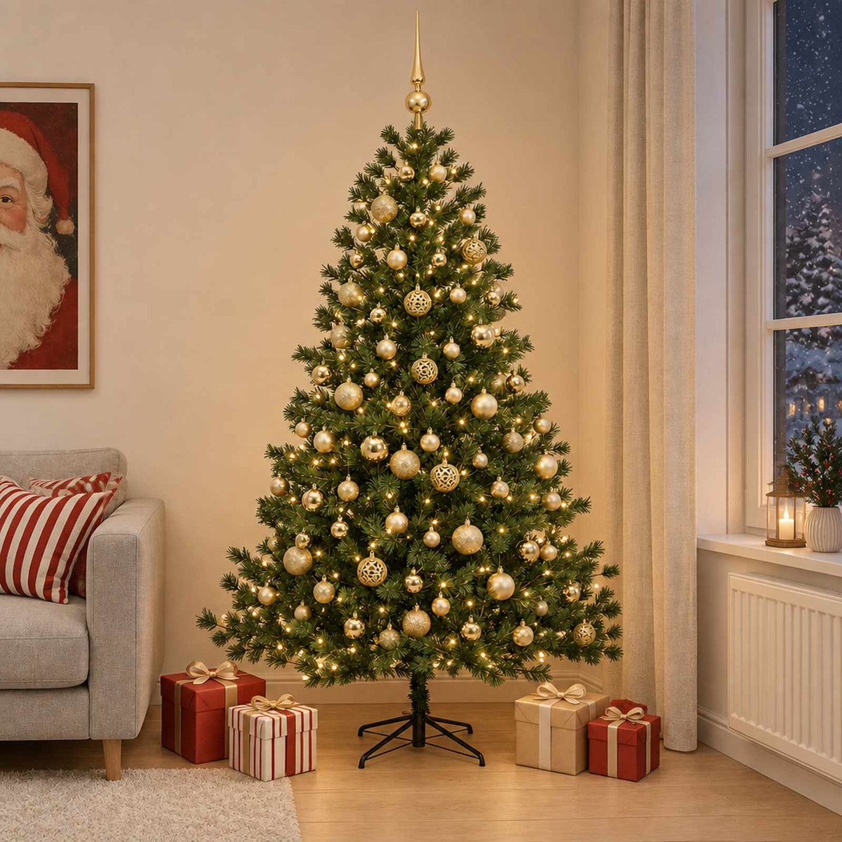 Artificial Christmas Tree Bauble LEDs