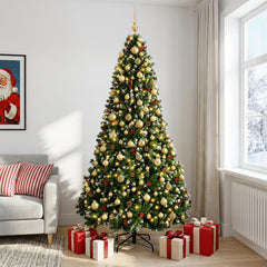 Artificial Christmas Tree Green Bauble LEDs