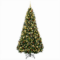 Artificial Christmas Tree Green Bauble LEDs