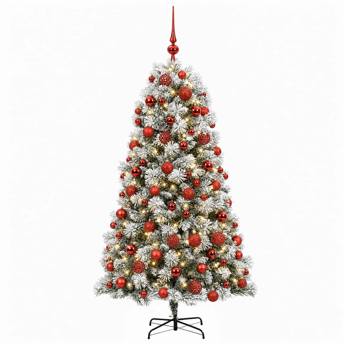 Artificial Hinged Christmas Tree Baubles LEDs
