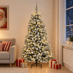 vidaXL Artificial Christmas Tree with Bauble 180 cm 300 LEDs 1