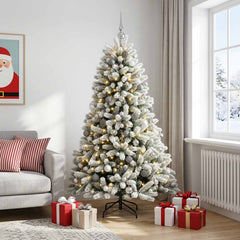 vidaXL Artificial Christmas Tree with Bauble 180 cm 300 LEDs 3