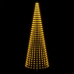 LED Christmas Tree EKENAS 270 LEDs Warm White Steel 285 cm