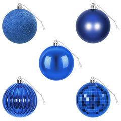 vidaXL Christmas Ball Set 50 pcs Blue 8 cm Polystyrene 4
