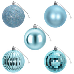 vidaXL Christmas Ball Set 50 pcs Turquoise 8 cm Polystyrene 4