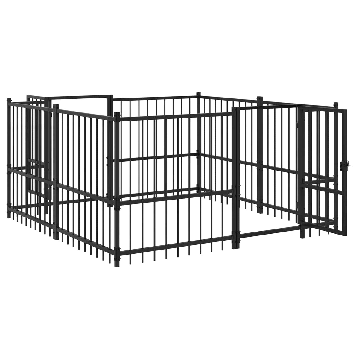 vidaXL Outdoor Dog Playpen 192 x 192 x 100 cm 3