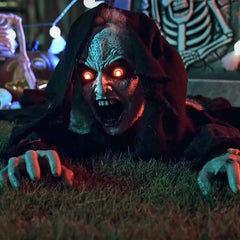 vidaXL Halloween Crawling Zombie SPOOKA Black 41 x 130 x 24 cm 1