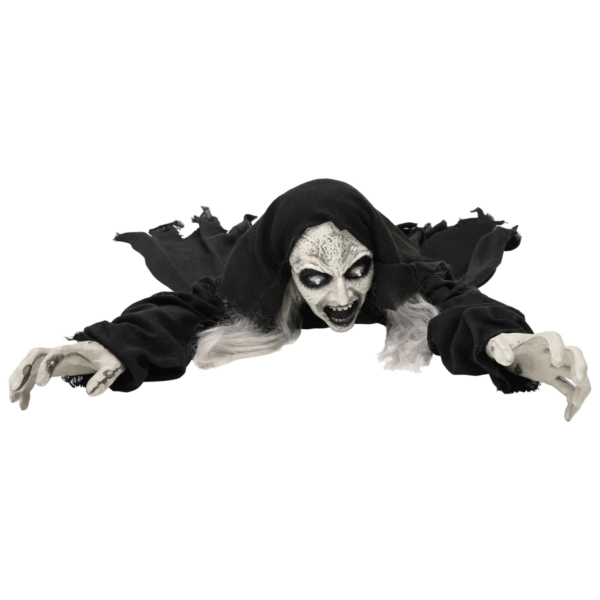 vidaXL Halloween Crawling Zombie SPOOKA Black 41 x 130 x 24 cm 4