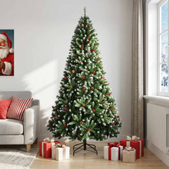Artificial Christmas Tree Green Bauble LEDs Frosted Tips without LED