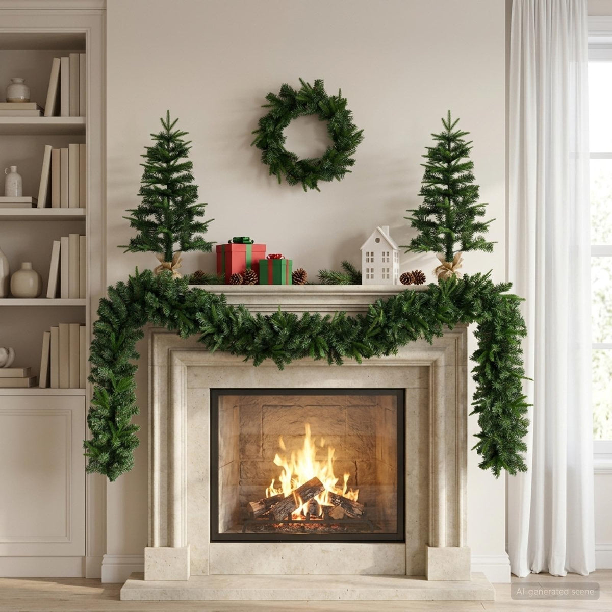Mini Christmas Tree PVC and PE Green Green 45 cm without LED