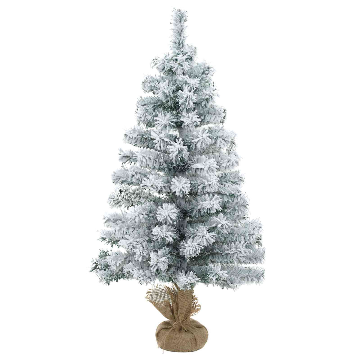 Mini Christmas Tree Set PVC White 90 cm without LED
