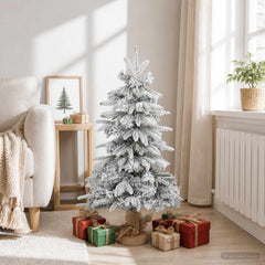 Mini Christmas Tree PVC and PE Green and white without LED