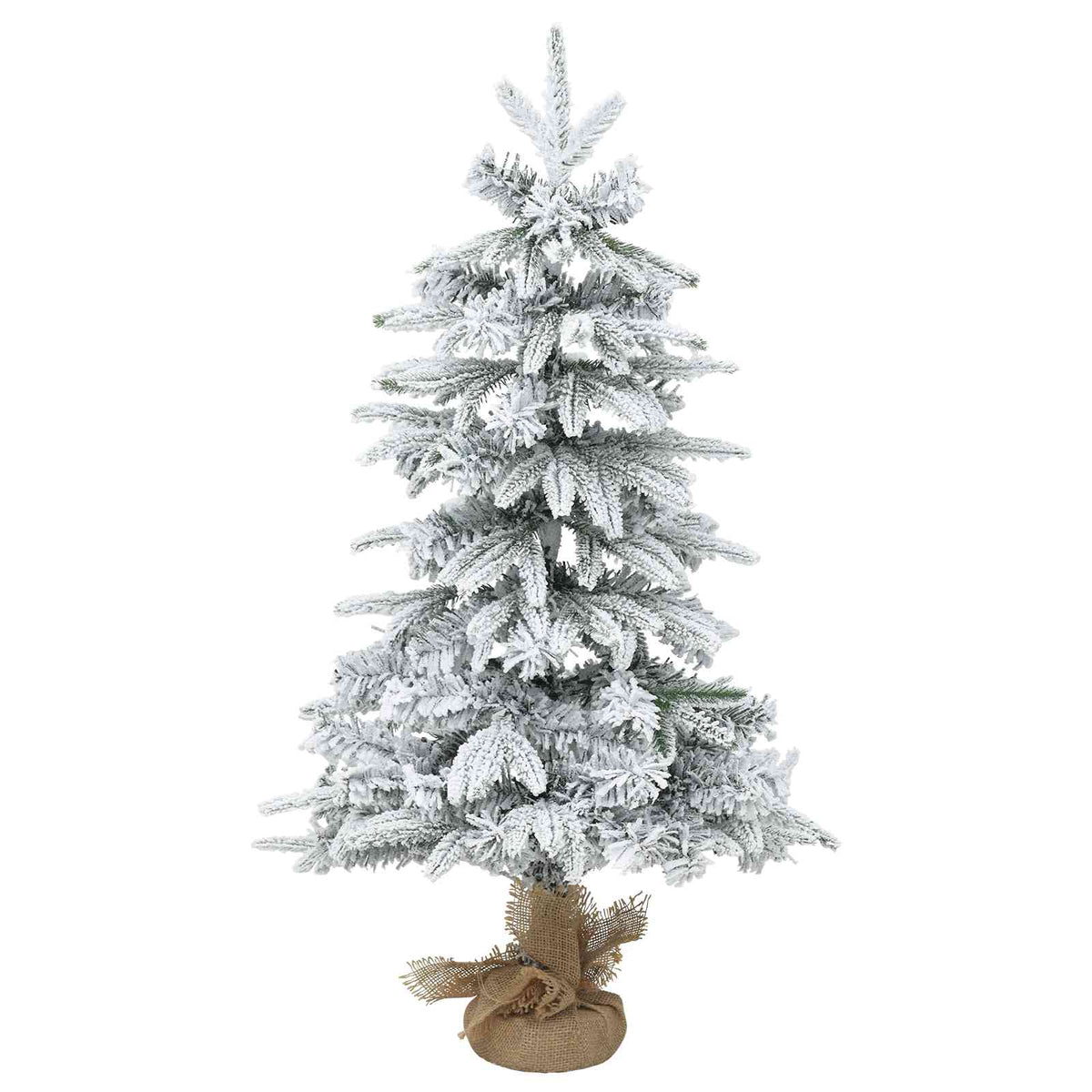 Mini Christmas Tree PVC and PE Green and white without LED