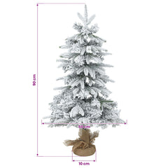 Mini Christmas Tree 90 cm PVC in Green and White, image 5
