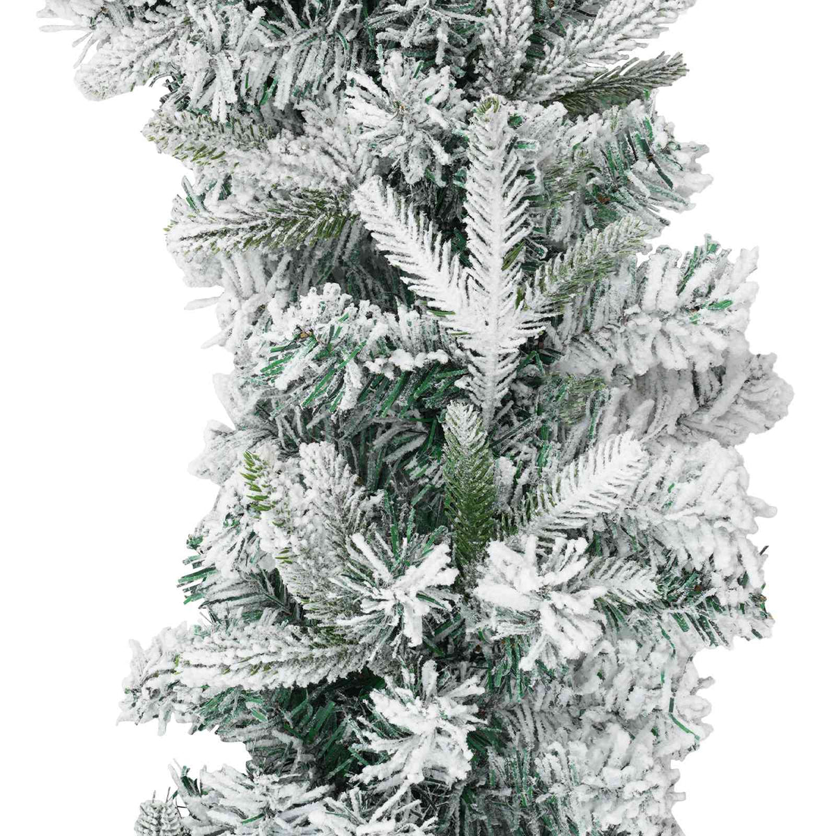 vidaXL Christmas Garland Green and White 270 cm PVC and PE 5