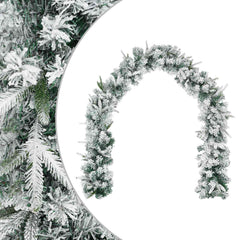 vidaXL Christmas Garland Green and White 270 cm PVC and PE 2