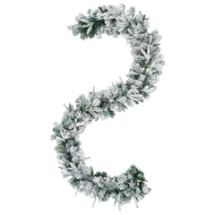 vidaXL Christmas Garland Green and White 270 cm PVC and PE 4