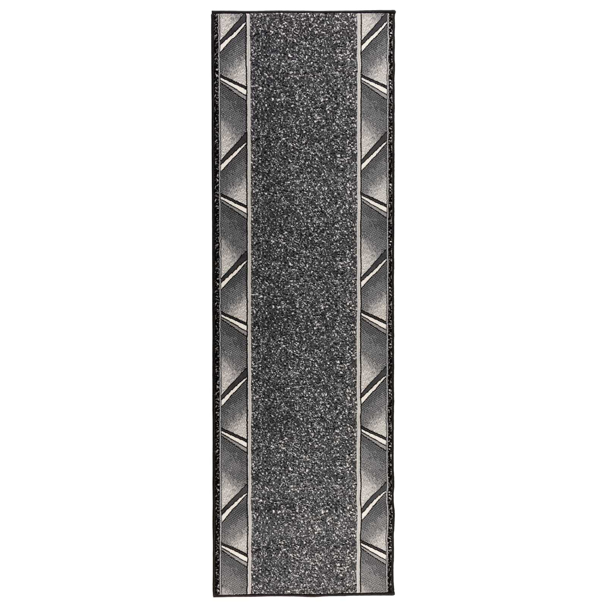 Runner Rug FLORNES Woven Grey Zigzag PP 7 mm, image 2