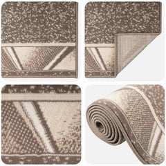 Runner Rug FLORNES Woven Taupe Zigzag PP 7 mm, image 3