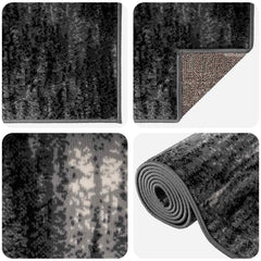 Runner Rug FLORNES Woven Black Brushes PP 7 mm, image 3