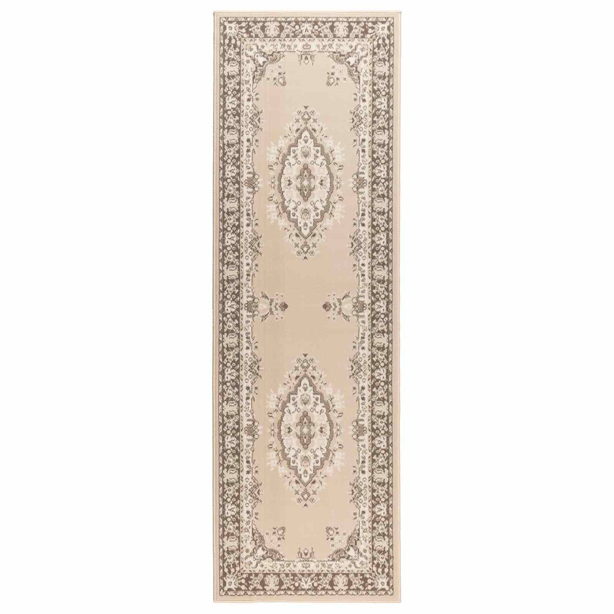 Runner Rug FLORNES Woven Ecru Pattern PP 7 mm, image 2