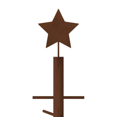 vidaXL Wooden Christmas Tree KOTKA 180 cm Bamboo and Solid Pine Wood 4