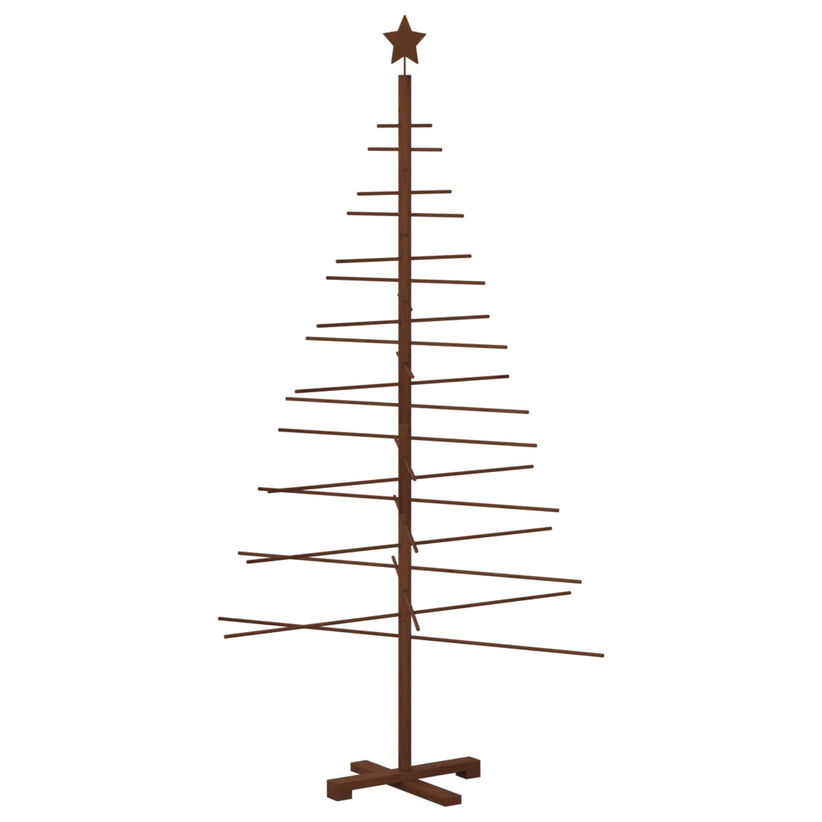 vidaXL Wooden Christmas Tree KOTKA 180 cm Bamboo and Solid Pine Wood 2