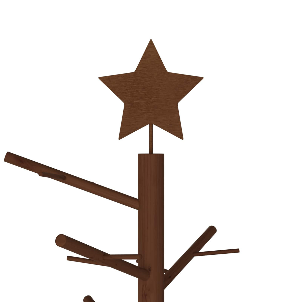 vidaXL Wooden Christmas Tree 125 cm Bamboo and Solid Pine Wood 4