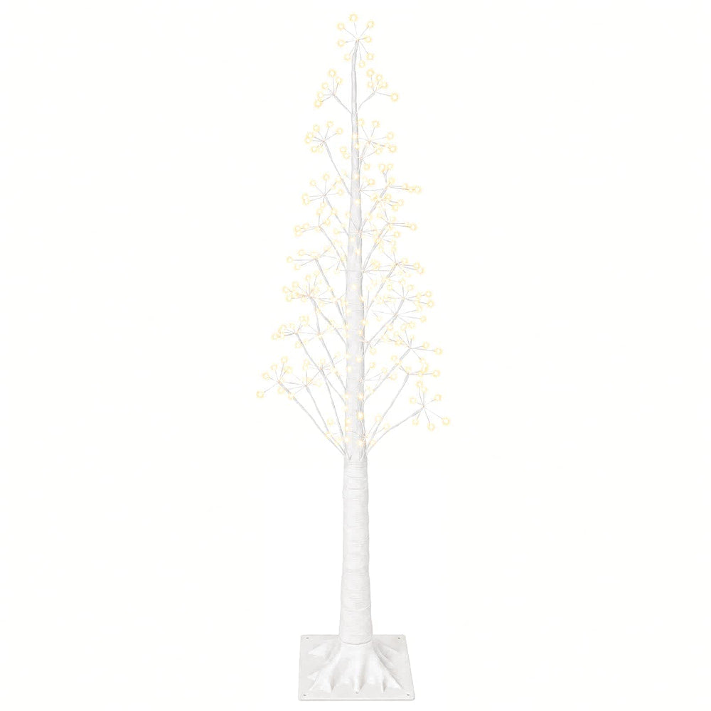vidaXL Starburst Christmas Tree White 17 x 17 x 150 cm Plastic 2