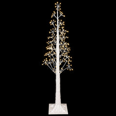 vidaXL Starburst Christmas Tree White 17 x 17 x 150 cm Plastic 4