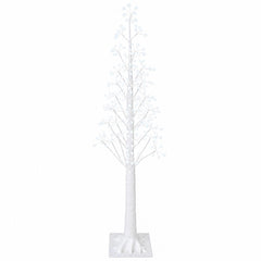 vidaXL Starburst Christmas Tree White 17 x 17 x 150 cm Plastic 2