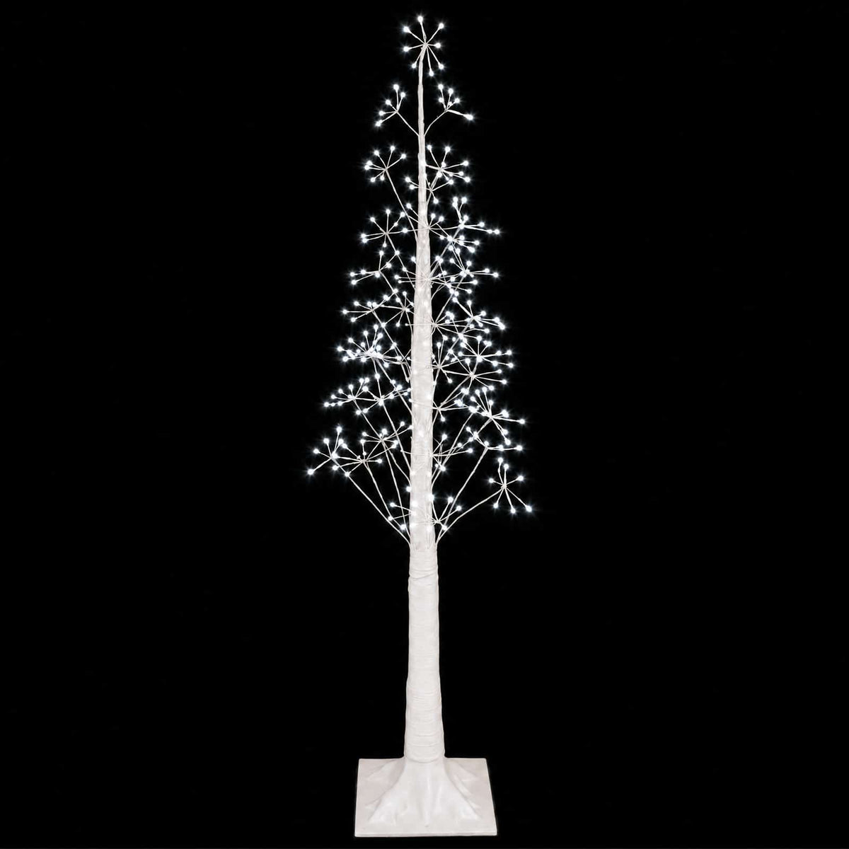 vidaXL Starburst Christmas Tree White 17 x 17 x 150 cm Plastic 4