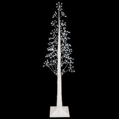 vidaXL Starburst Christmas Tree White 17 x 17 x 150 cm Plastic 4
