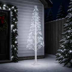 vidaXL Starburst Christmas Tree White 17 x 17 x Plastic