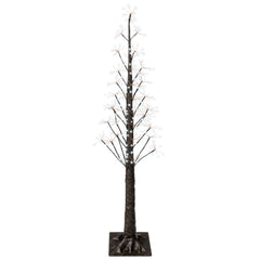 Starburst Christmas Tree White 17 x 17 x Plastic Brown (cold white)