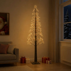 vidaXL Starburst Christmas Tree White 17 x 17 x Plastic
