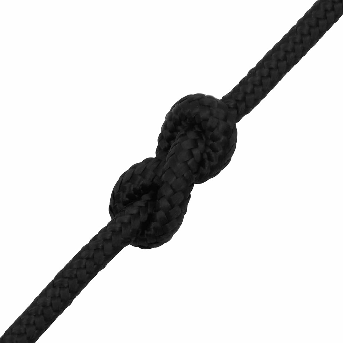 vidaXL Multipurpose Utility Rope 8 mm 100 m Black PP 420 kg Max Load 5